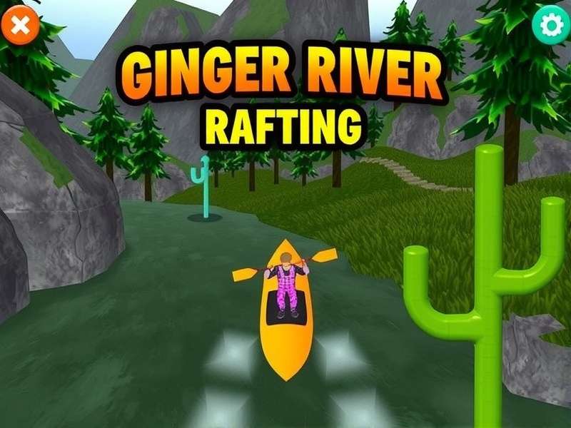 Ginger River Rafting Game Screenshot